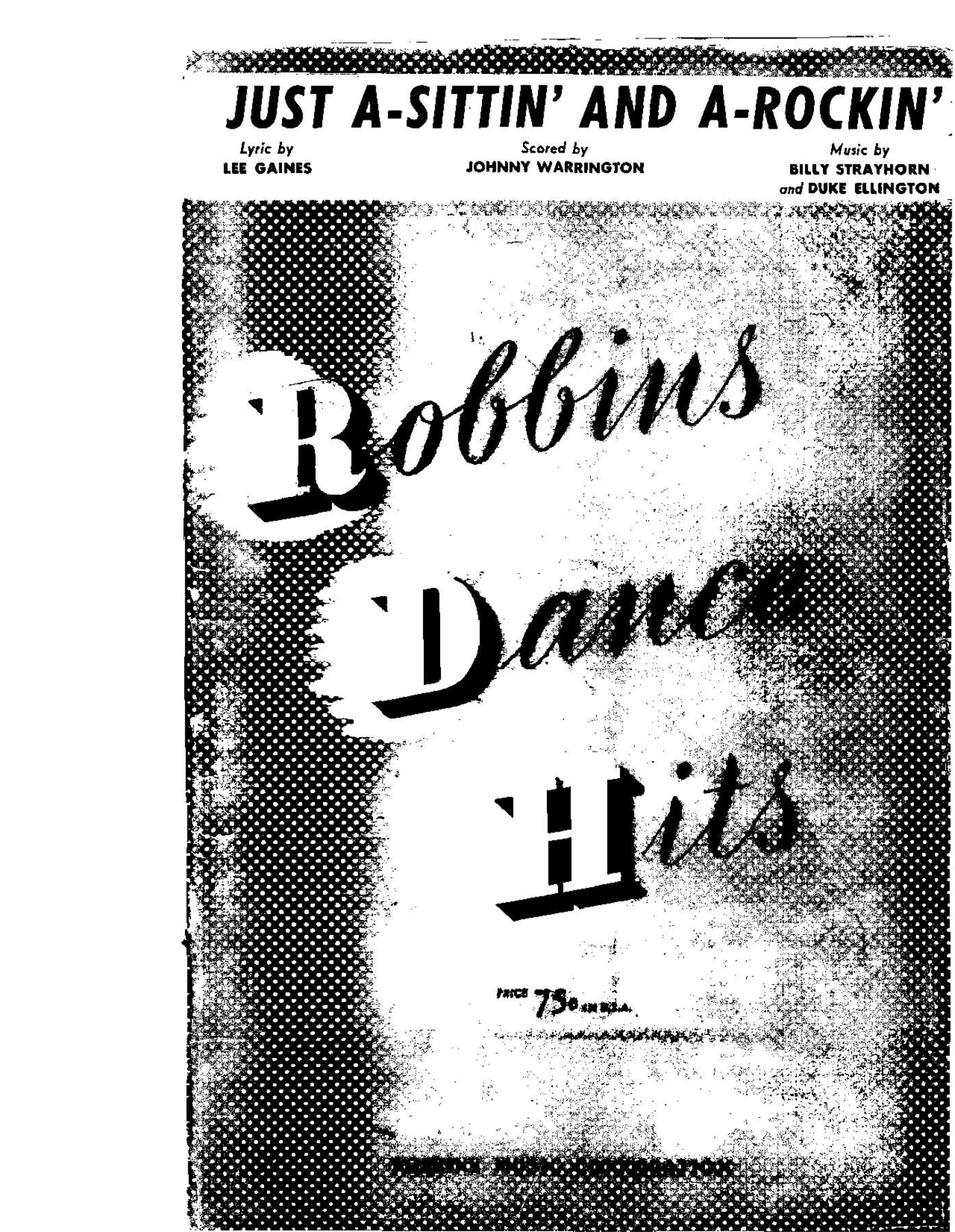 Just A-Sittin And A-Rockin (J.Warrington) D.Ellington — sheet music preview