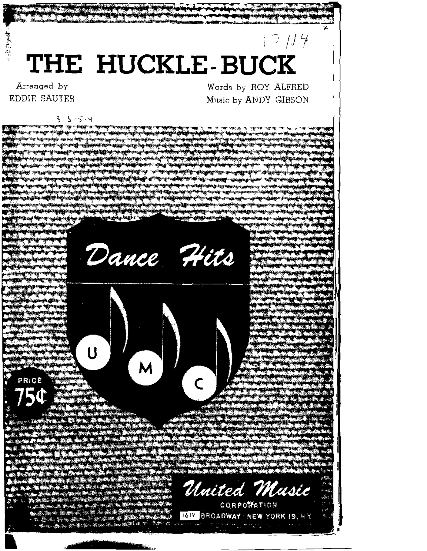 The Huckle-Buck (E.Sauter) B.Goodman — sheet music preview