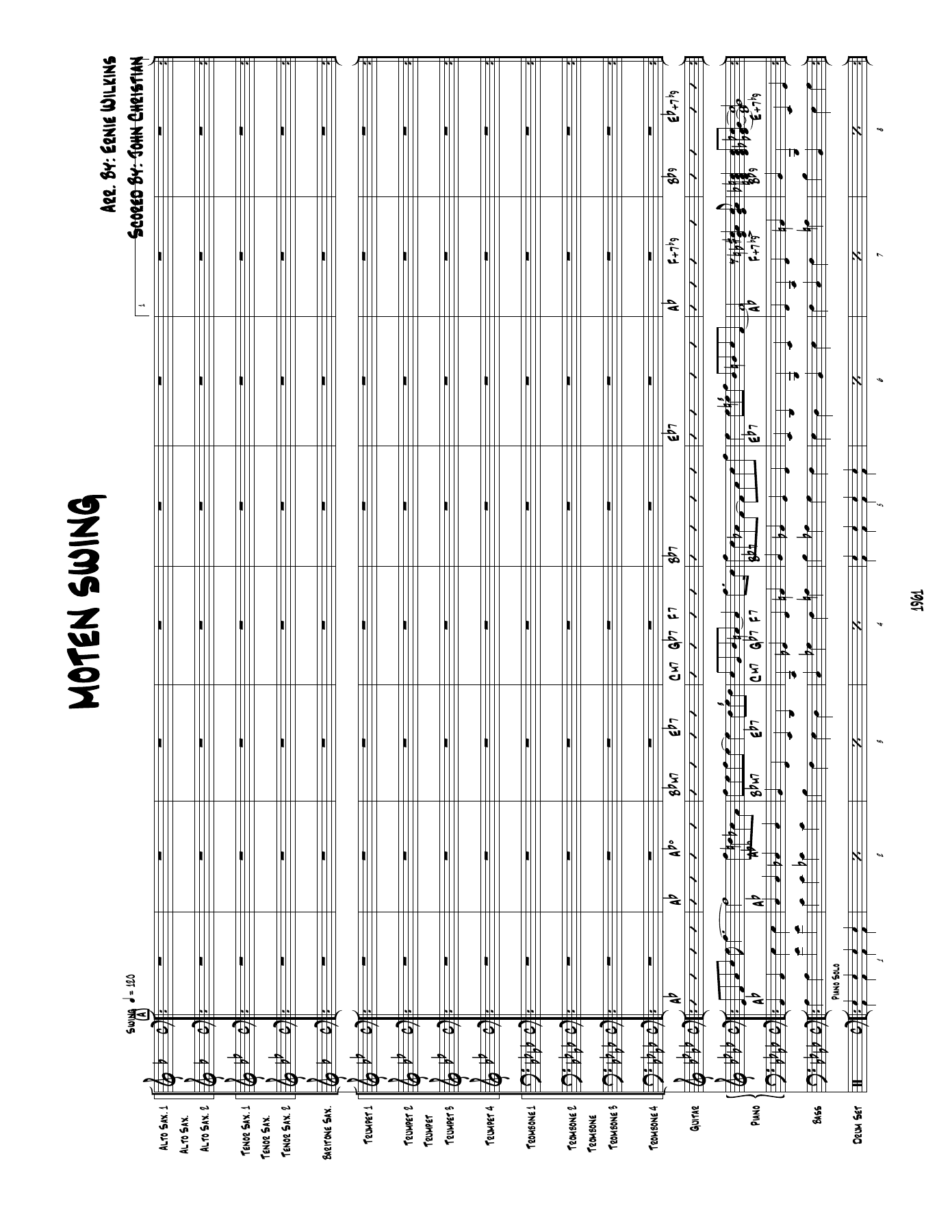 Moten Swing — sheet music preview