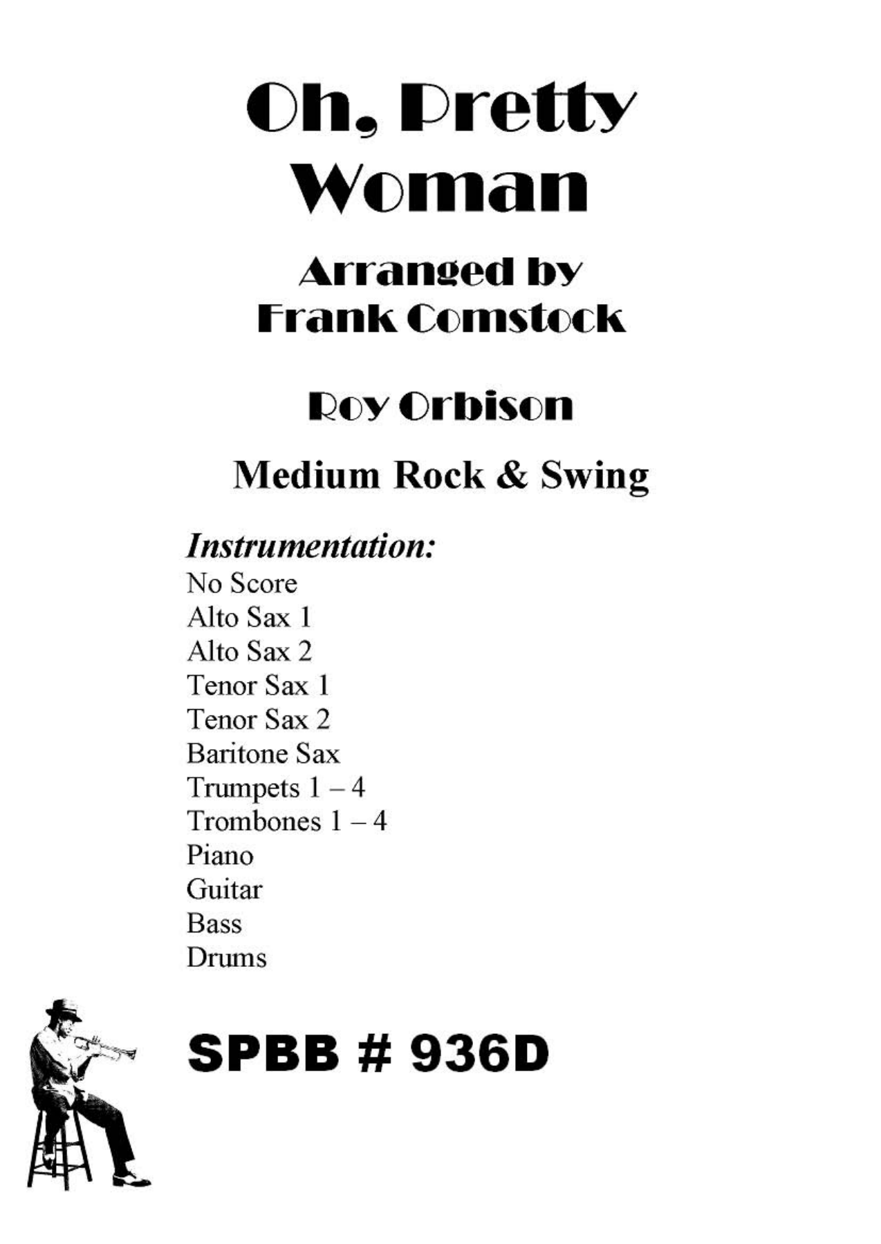Oh,Pretty Woman — sheet music preview