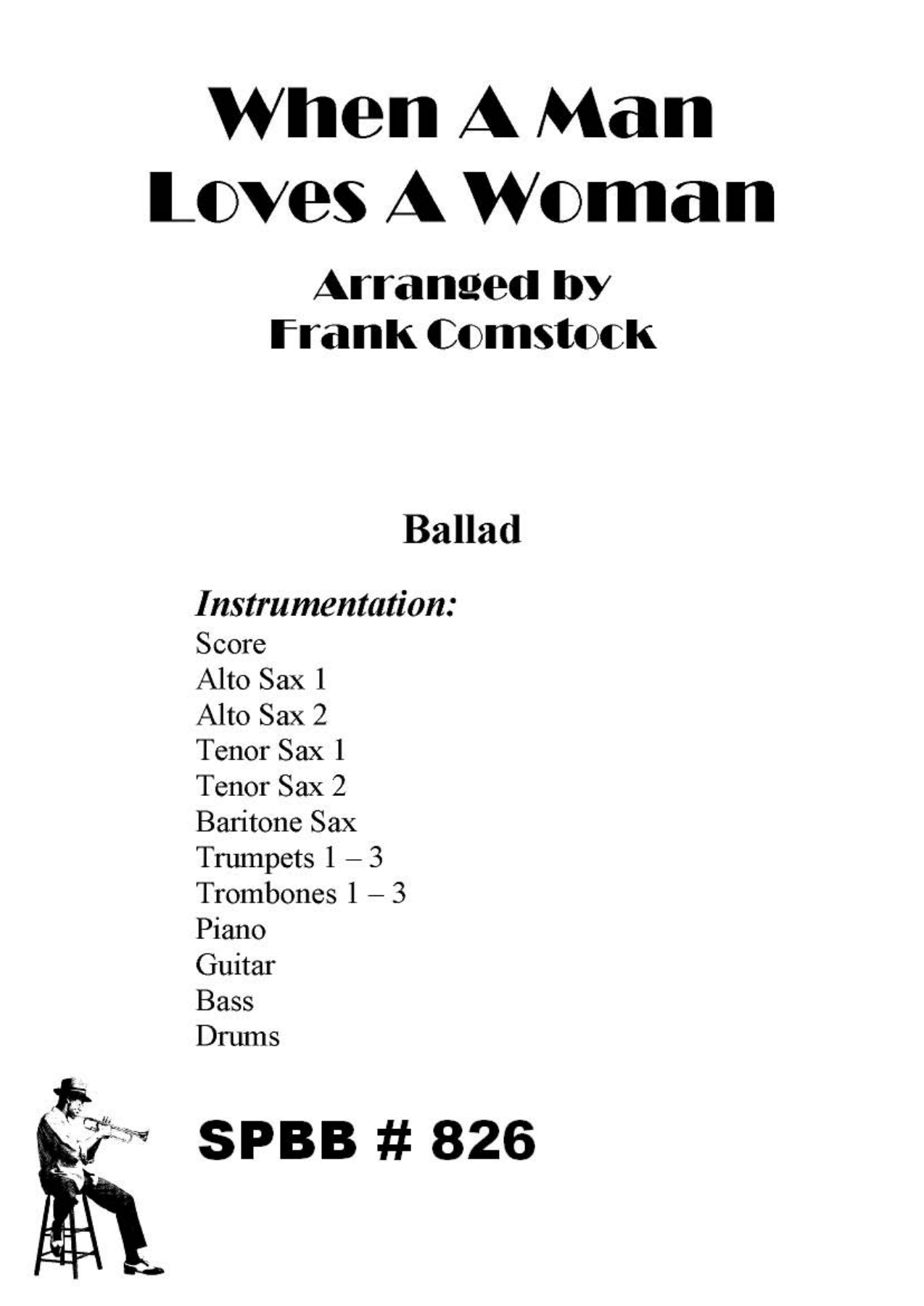 When A Man Loves A Woman — sheet music preview