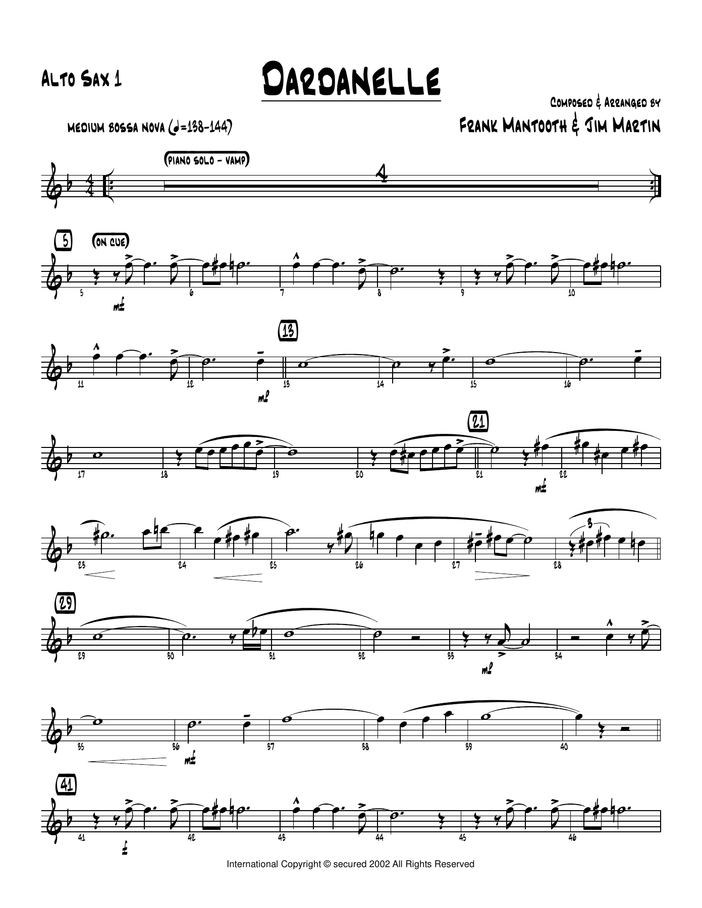Dardanelle — sheet music preview