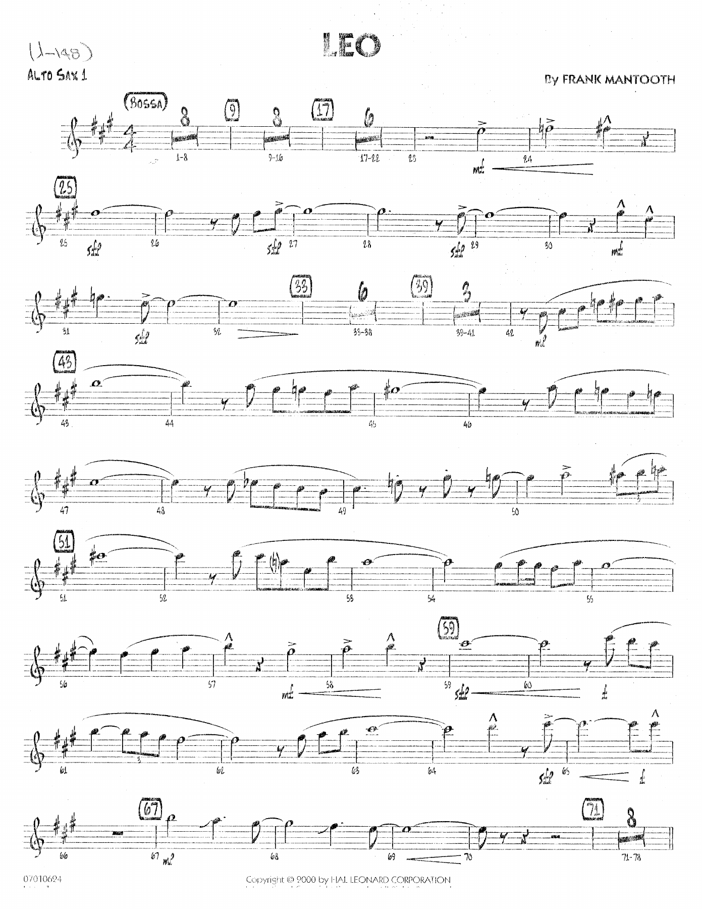 Leo — sheet music preview
