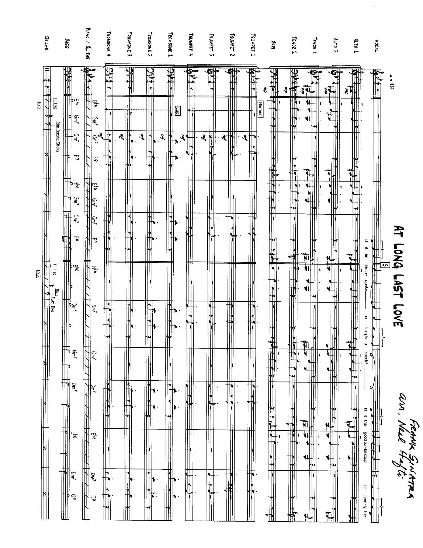 At Long Last Love (N.Hefti) F.Sinatra — sheet music preview