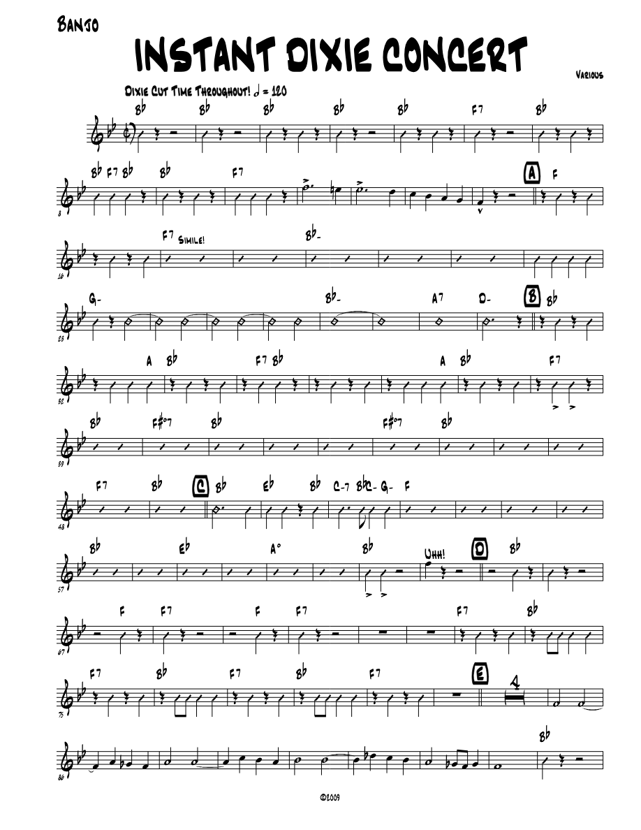 Instant Concert - Brown - 2113 — sheet music preview