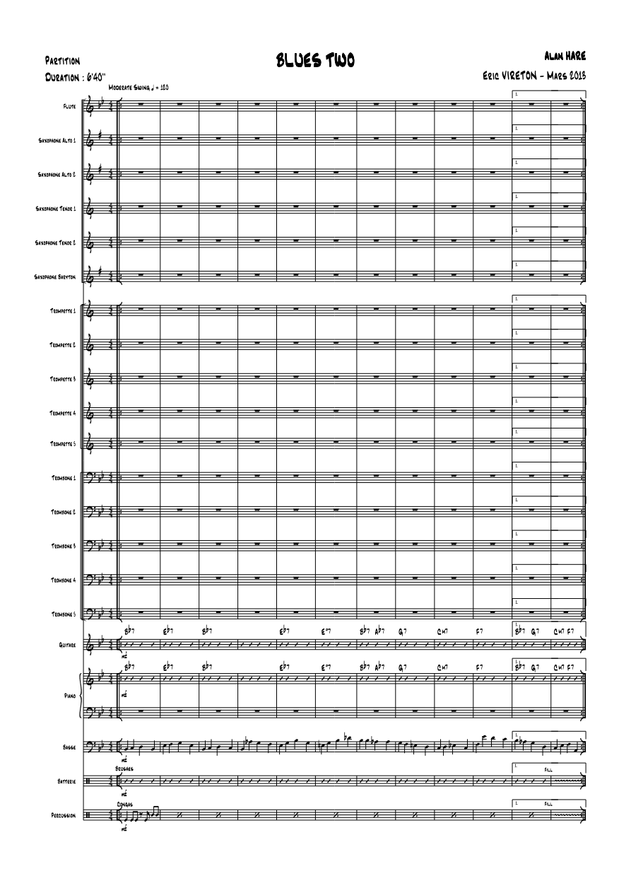Blues Two (E.Vireton) A.Hare — sheet music preview