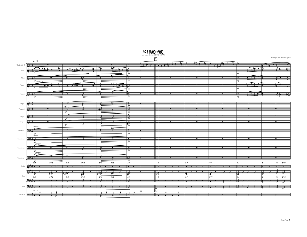 If I Had You (L.Hayton) A.Shaw — sheet music preview
