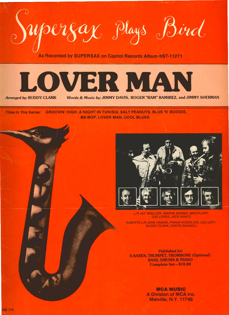 Lover Man — sheet music preview
