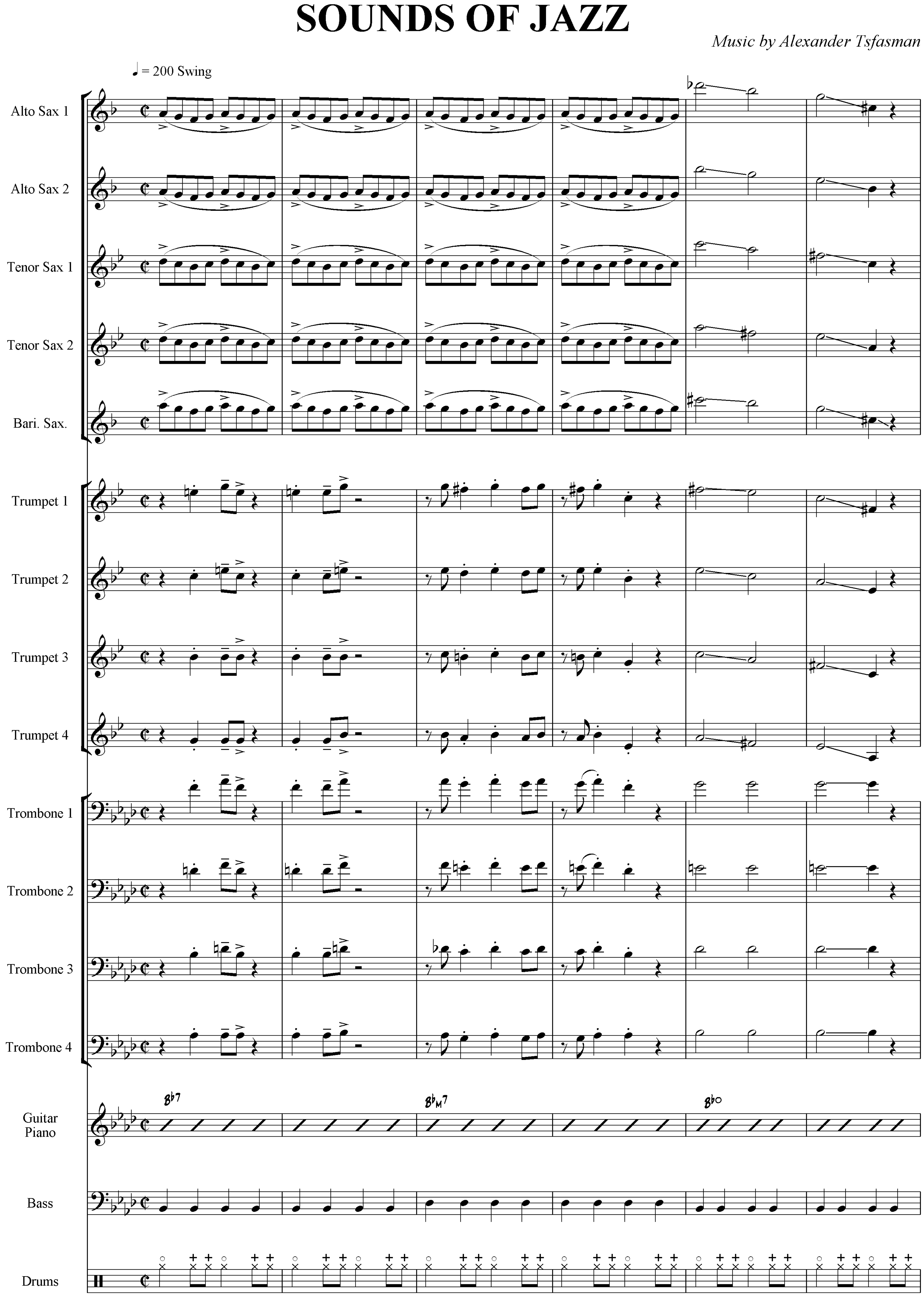 Sounds Of Jazz — sheet music preview
