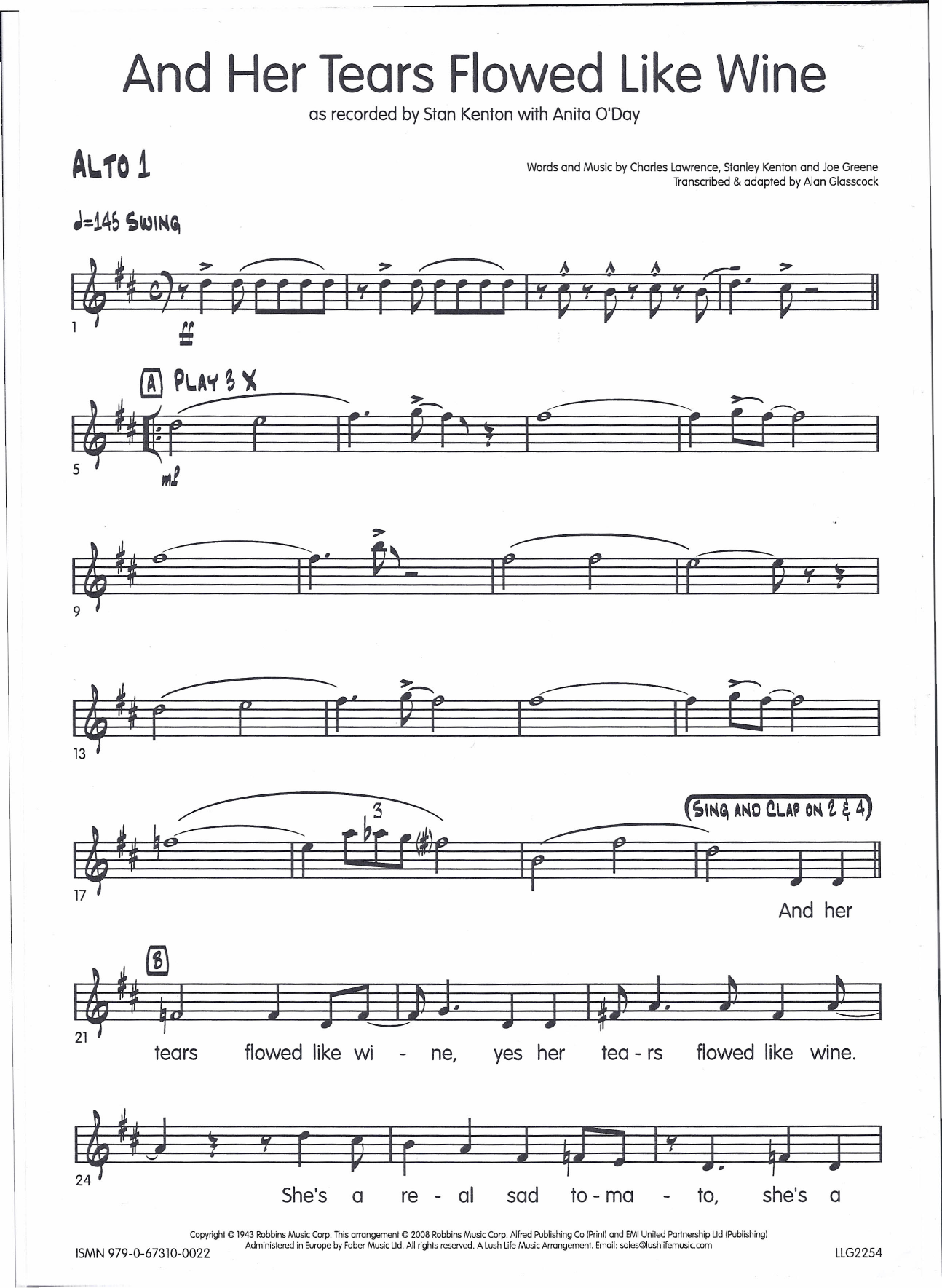 AltoSax1 — sheet music preview