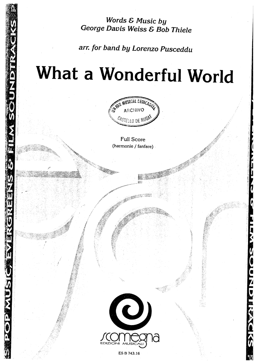 What a wonderful world -general — sheet music preview