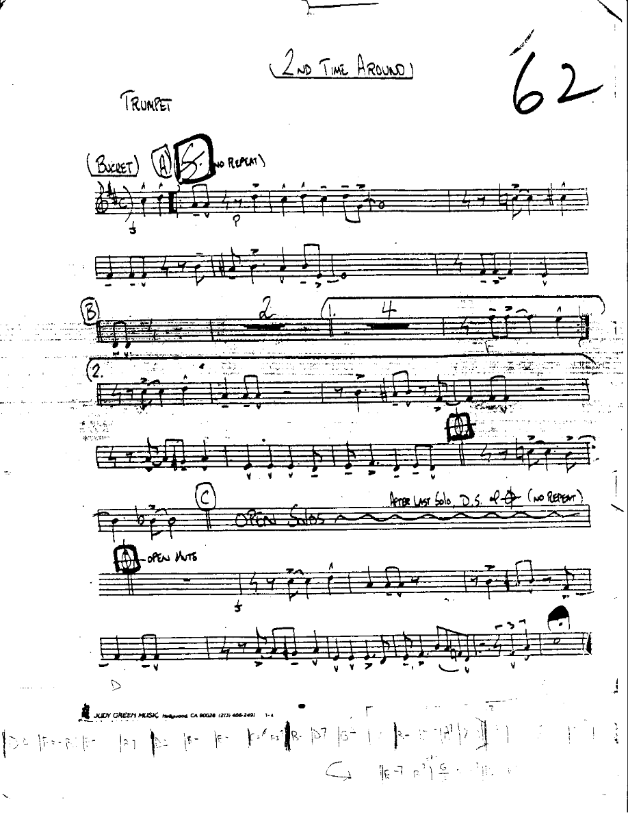 The 2nd Time Around — sheet music preview
