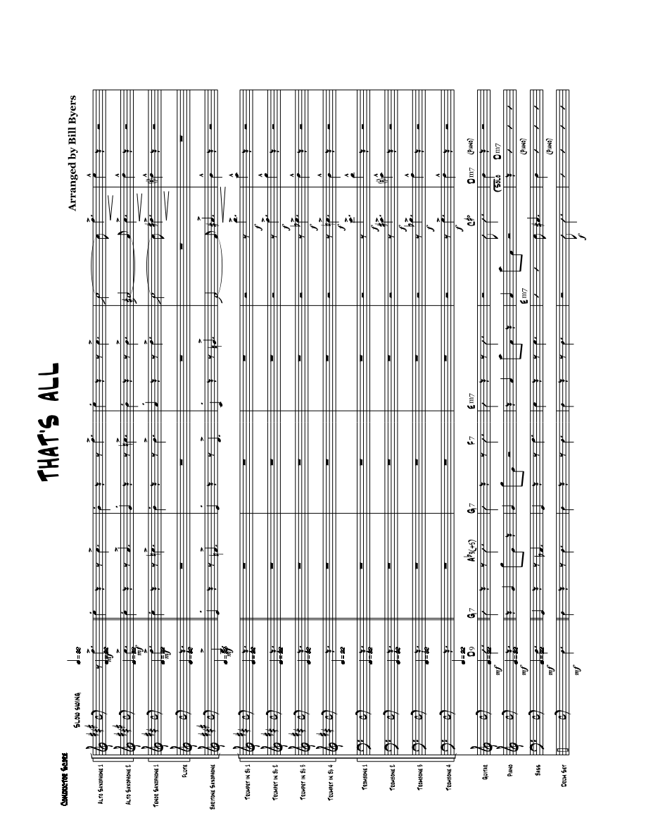 That's All — sheet music preview